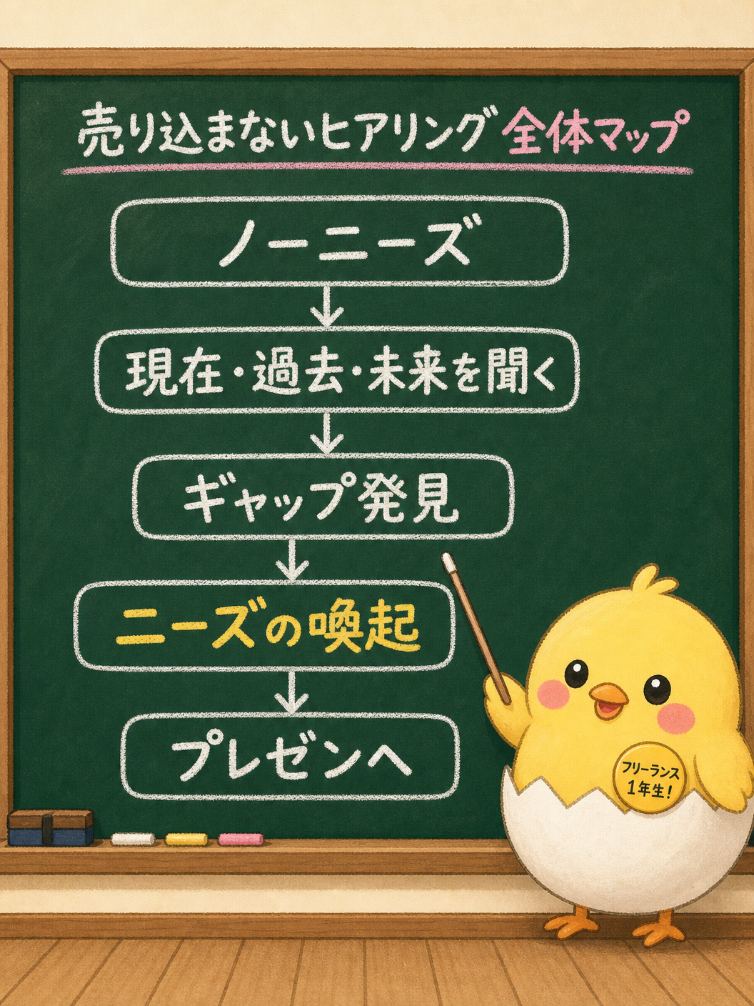 売り込まないヒアリング・全体マップ