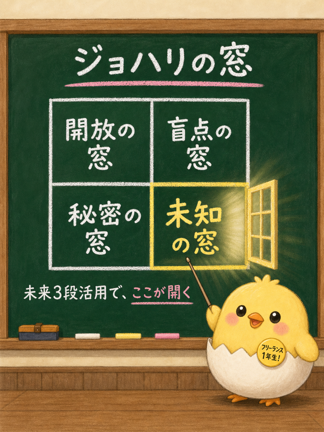 ジョハリの窓——未来3段活用で「未知の窓」が開く